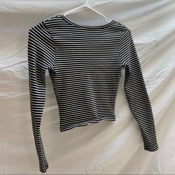American Apparel Button Up Stripe Long Sleeve - Picture 6 of 8